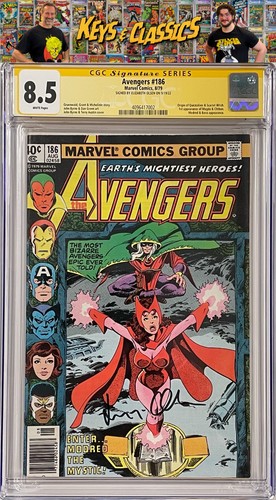 Avengers 186 cgc - 8.5, signed